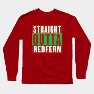 South Sydney Rabbitohs - STRAIGHT OUTTA REDFERN (Red) Long Sleeve T-Shirt